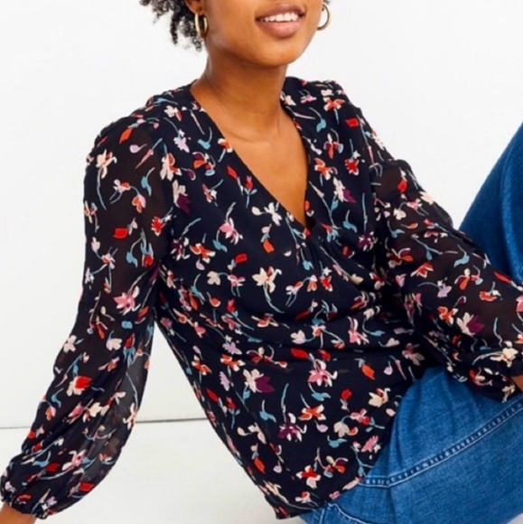 Madewell Multicolor Print Blouse